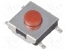 Microintrerupator 6.2x6.2mm, OFF-(ON), SPST-NO, NINIGI -
