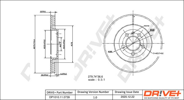Dr!ve+ DP1010.11.0739 Disc frana