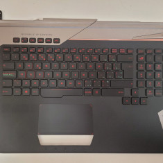 Carcasa superioara cu tastatura palmrest Laptop, Asus, G752, G752V, G752VT, G752VS, iluminata, SH