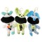 Creaturi: Crafty, Bubba, Hoppy, set de 3 figurine breloc: alb, albastru și verde, 20 cm