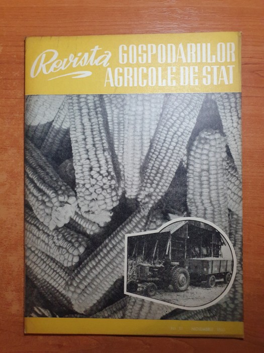 revista gospodariilor agricole de stat noiembrie 1960-GAS popesti leordeni,