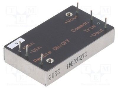 Convertor DC/DC 40W CINCON 43-160VDC la 12VDC și -12VDC foto