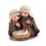 Figurina Nasterea Domnului polirasina multicolora 4.5x2x4.5 cm
