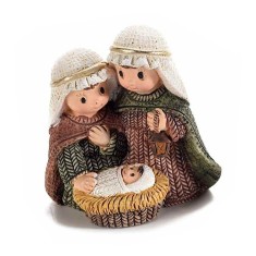 Figurina Nasterea Domnului polirasina multicolora 4.5x2x4.5 cm