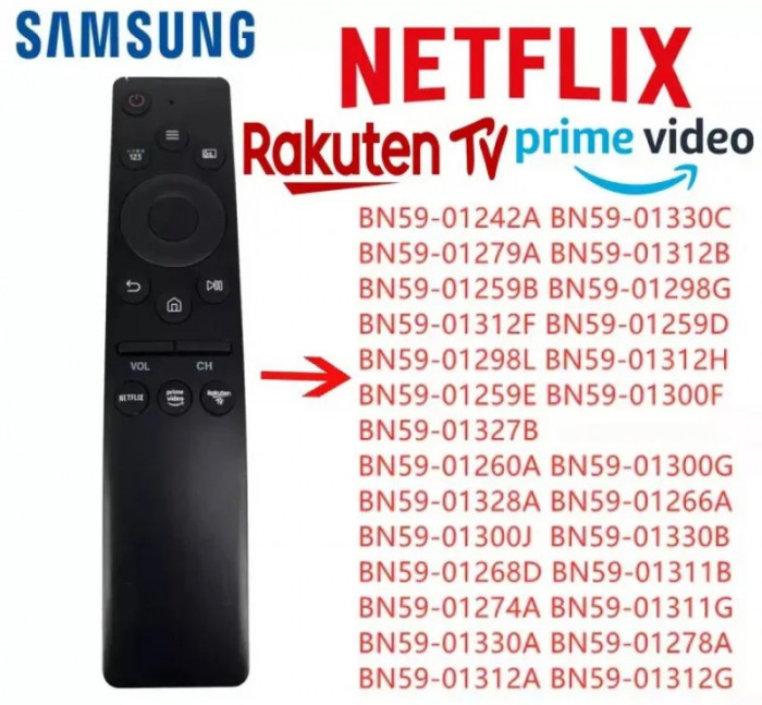 Telecomanda Smart TV Samsung Netflix Prime BN59-01330A BN59-01329B BN59-01330B