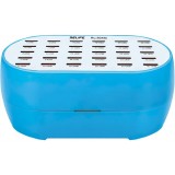 Incarcator Statie Relife RL-304M, 160W, 2.4A, 30 x USB-A, Albastru, Universal