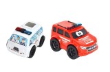 Set 2 masinute de tip ambulanta, jucarie pentru copii, Gimihome