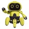 Robot mini de construit pentru copii cu sunet, miscare, ecran Led, comutator On, Off, Dimensiuni ambalaj 34x8x24 cm, ConceptSeller