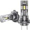 Set Becuri LED H7 5400 lumeni, super luminozitate 6500K alb rece