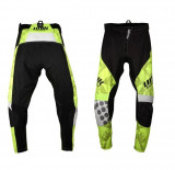 Pantaloni cross-enduro Unik Racing model MX01 culoare: negru/verde fluor &ndash; marime 36