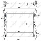 NRF 53195 Radiator, racire motor