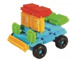 Set de construit BLOKO Tepi 43 piese cu circuit si masinuta