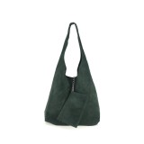 Cumpara ieftin Geanta dama Monica GT3773, piele intoarsa, verde inchis