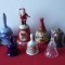 CLOPOT DE MASA, CLOPOTEL CERAMIC, PORTELAN, CRISTAL LOT 9 BUC.