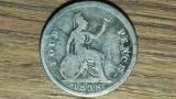 Cumpara ieftin Anglia Marea Britanie - moneda argint 925 rara - 4 pence fourpence 1838 - Victoria - primul bust