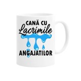 Cana alba personalizata cana cu lacrimile angajatilor, INOVATIX&reg;. 330ml