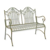 Banca gradina din fier forjat antik green DZ-206
