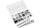 Set 225 de garnituri O-ring, cauciuc, 18 dimensiuni, negru