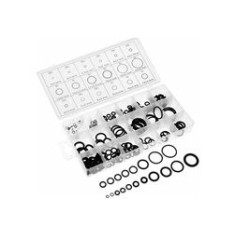 Set 225 de garnituri O-ring, cauciuc, 18 dimensiuni, negru