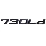 Emblema 730Ld spate portbagaj BMW, negru