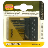 Cumpara ieftin Set burghie HSS pentru metal, plastic si lemn Proxxon 28874, O0.3-O3.2 mm, 10 piese