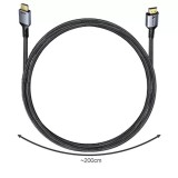 Cablu HDMI 8K Ultra HD 2m, Izoxis, 48Gbps, High Speed 2.1, Metal+PVC+Nylon, 7680x4320, Anti-incurcare, Rezistent
