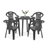 Cumpara ieftin Set mobilier de grădină Malisa 4+1, grafit