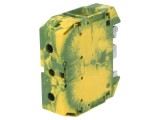 Conector șine galben-verde 35-120mm2 2 borne