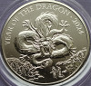 5 pounds 2024 Marea Britanie, Year of the Dragon, Brilliant unc, Coincard, Europa
