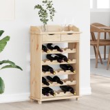 vidaXL Raft de vin, 90x60x30 cm, lemn masiv de pin