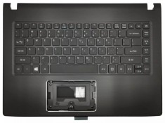 Carcasa superioara cu tastatura palmrest Laptop, Acer, E5-475, E5-475G, 6B.GF6N7.028, FBZ8V005010, iluminata, layout US