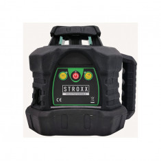 Nivela laser rotativa STROXX, cu telecomanda si detector laser, diametru masurare 500 m, fascicul verde 9072658