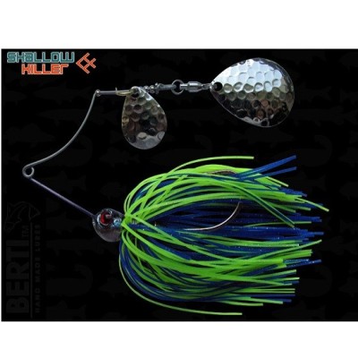 Spinnerbait Bertilure Cu Doua Palete SHALLOW KILLER COLORADO Model COLORADO Culoare BLUE-CHARTREUSE 11 gr. foto
