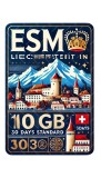 ESIM Liechtenstein, 100GB, 30 Days, Standard