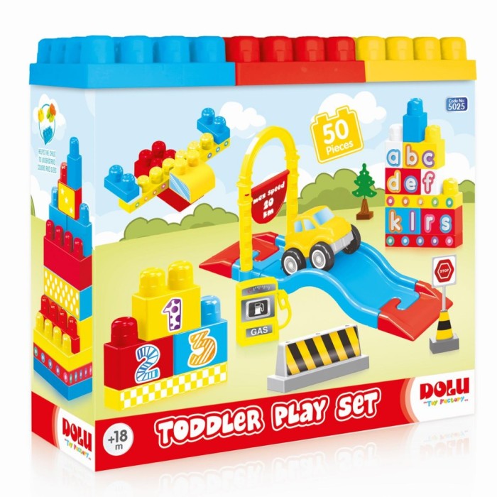 Set de constructie - 50 piese PlayLearn Toys