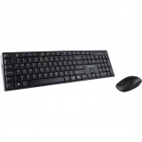 Kit tastatura + mouse NK9800WR, wireless 2.4GHz, multimedia, mouse optic 1200dpi, Serioux
