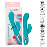 Vibrator Rabbit CalExotics Enchanted Lover, Turcoaz, 12 Vibratii, 4 Rotatii