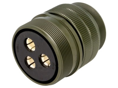 Conector circular mamă 36 mm, 3 pini foto
