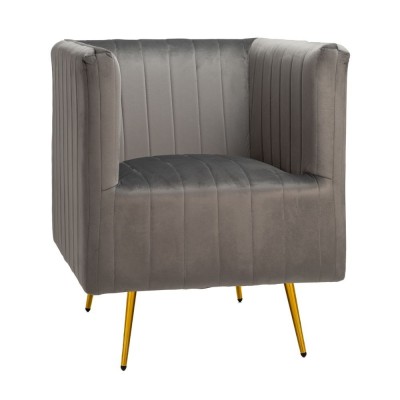 Fotoliu Grey Gold Velvet 69 cm x 73 cm x 80 cm foto