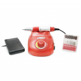 Pila electrica manichiura, ZS-603, 45W, 35000 rpm, culoare rosie