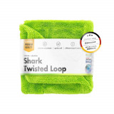 Prosop Uscare ChemicalWorkz Shark Twisted Loop Towel, 1300 GSM, 40 x 40cm, Verde