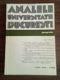 Analele universității București - Geografie 1980