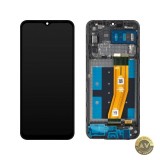 Display cu Touchscreen MP compatibil cu Samsung Galaxy A14 A145 cu Rama Versiune Europa Negru