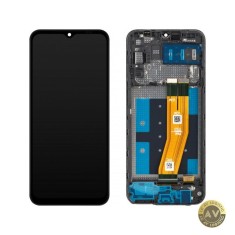 Display cu Touchscreen MP compatibil cu Samsung Galaxy A14 A145 cu Rama Versiune Europa Negru