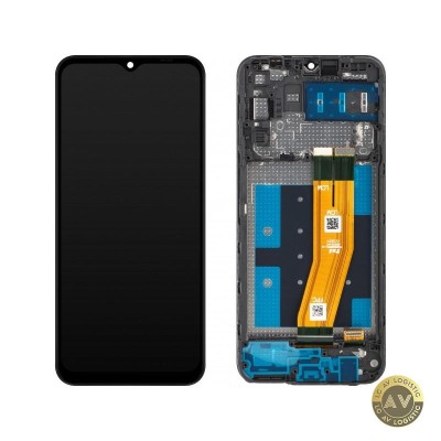 Display cu Touchscreen MP compatibil cu Samsung Galaxy A14 A145 cu Rama Versiune Europa Negru foto