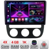 Navigatie VW Golf 5 2004-2010 clima automatica Android radio gps internet 4+64 InCell Display 1K KIT-golf5-automatic+EDT-E210-RK