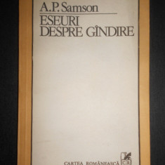 A. P. Samson - Eseuri despre gandire
