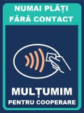 Placuta numai plati fara contact plata cu card