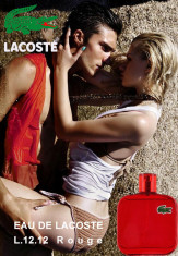 Lacoste L 12.12 Rouge EDT 100ml pentru Barba?i fara de ambalaj foto