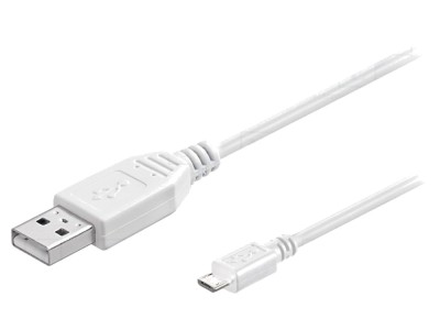 Cablu USB 2.0 A la Micro B 5m Alb foto